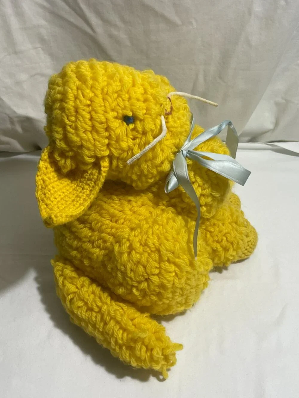 Handmade Crochet Yellow Cat Plush Stuffed Animal 11